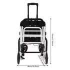 Lightweight Transport Wheelchair Folding Aluminium Travel Chair Mobility