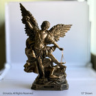 St  Michael Archangel Resin Statue - 13  Catholic Figurine  San Miguel Arcangel