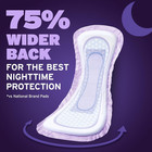 Poise Overnight Incontinence Pads 8 Drop  96 Ct  Extra Coverage For Leaks