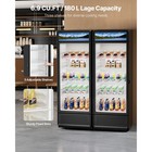 Commercial Merchandiser Refrigerator 6 9 Cu ft Glass Door Beverage Refrigerator