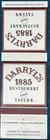 Darryl   s 1885 Restaurant Montgomery Alabama Vintage Matchbook Cover B-6524