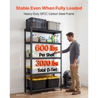Uimoso 5-tier Garage Storage Shelves  3000 Lbs Capacity 36 42 X 16 42 X 71 38 In