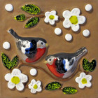 Vintage 1970s Ceramic Wall Hanging Tile Hand Painted Sweden - Deco Helsingborg