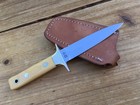 Al Mar Fang Knife  Micarta Handle  Tapered Tang Leather Sheath   Usa  Seki-japan