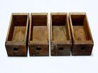 4 Shop Drawers Wooden Sewing Storage Small Tool Chest Pull Out Vtg 3  X 7 75 