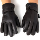 Alpine Swiss Mens Gloves Dressy Genuine Leather Warm Thermal Lined Wrist Strap