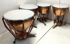 Full Set Of 4 Ludwig Copper Timpani Drums New Remo Heads Free Ship