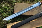 Custom Handmade Carbon Steel Full Tang Tanto Sword Hunting Camping Sword