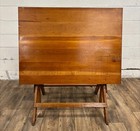 Vintage Oak And Birch Adjustable Drafting Table Or Desk