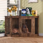 52  Corner Dog Crate Large Pet Kennel Wood Tv Stand End Table Dog Cage Furniture