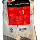 Four Pack Supreme Crew Socks White One Size Authentic Brand New