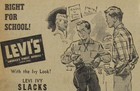 Vintage 1956 Levi s Denim Blue Jeans Newspaper Print Ad
