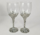 2 Arthur Court Grape Vine Wine Glasses With Box