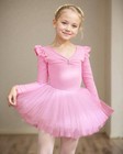 Girls  Toddler Lace Ballet Tutu Leotard Ballerina Dress Outfit - Dance Costume