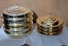 Revell Ware Artistic Rw500ab Stackable Communion Tray Set  Gold Tone