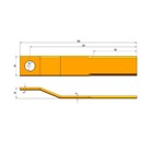 2pcs Skid Steer Brush Cutter Cutting Blades For Use With Agt-rc72 Exrc54