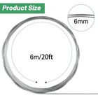 Pelopy Aluminum Wire 1 4 Inch Diameter Metal 20 Inch 20 Ft  Silver