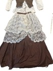 Western Dress Victorian Costume Civil War Prairie Style Cowgirl Custom Designed
