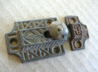 Antique Victorian Cast Iron Pie Safe Pantry Cabinet Spring Latch And Receiver  5
