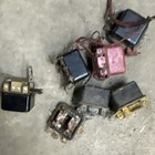 Lot Of 7 Vintage Black Cover Voltage Regulators Delco Remy Style Untested Cores