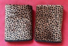 The Royal Company Leopard animal Print Bath Towel  Pair Brown Black Vtg  50x28
