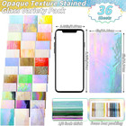 36 Sheets Opaque Stained Glass Bulk Variety Pack  4 X 6 Inch Mosaic Glass Tiles