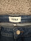 Pistola Women s Skinny Slim Fit Medium Wash Blue Distressed 5-pocket Jeans