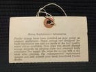 1979 Fender Precision Bass Owners Manual   Inspection Hang Tag