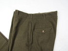 Vtg Post Wwii 40s 50s Era Wool Army Officer Trouser 33 X 32 25 Pant Chocolate