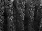 Black 14 Feet Lace Polyester Table Skirt Tradeshow Wedding Catering Decorations
