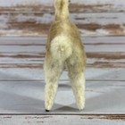 Vintage Llama Alpaca Plush Doll Figure Real Wool Fur 6    Handmade Peru Folk Art