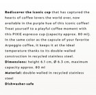 Nespresso Pixie Espresso Cup Arpeggio Purple Stainless Steel