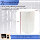 5 Pcs set Clothes Coat Suit Dust-proof Cover Hanging Garment Storage Bag