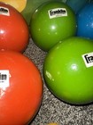 Vintage Franklin Prestige Bocce Ball Set Lawn Game Lacquered Hardwood Italy