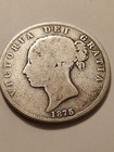 1875 Queen Victoria Sterling Silver Halfcrown Type A5 Young Head Half Crown 
