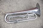 Vintage Getzen Baritone Deluxe Horn Bugle Single Valve Vanguard 42 Antique