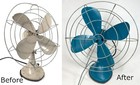Vintage Robbins   Myers Restored Model 11018 3 Speed Oscillating 15  Desk Fan