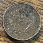 1864 2 Cent Piece Nice Original Xf Details Chrc
