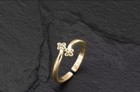 Women s Flower Gold Toe Ring Adjustable Ring 14k Yellow Gold Plated