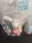 2 Vintage Wooden Bunny Ornaments Easter Decorations Easter Parade