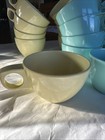 Set Of 20 Mcm Vintage Plastic Tea Or Coffee Cups Yellow Teal