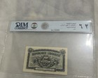 1942 Lebanon 5 Piasters Banknote  Pick   35s Dim Graded 62 Pclb 1333 Cancelled