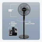 Hurricane 16 Inch Energy Efficient Adjustable Standing Fan W 12 Speed Settings
