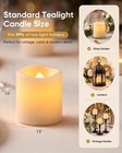12 Pack Ivory Flameless Flickering Led Votive Tealights Candles