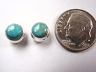 Turquoise 925 Sterling Silver Stud Round Earrings 6 5 Mm