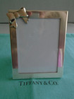 Tiffany Sterling Silver   New   Baby Picture Frame W  Pink Bow   Very Cute  