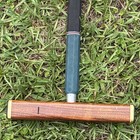 Oakley Woods Croquet Predator Mallet 12    Walnut Head 2lb 13oz Green Personalized