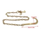 4 Pack G80 4700lbs 5 16     6  J Hook Tow Chain W  Grab Hook Transport Chain