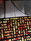 River Of Goods Multicolor Mosaic Window Panel Stained Glass 18x12 Inch   Chain
