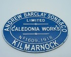 Vintage Original Antique Large Cast Iron Railway Sign Steam Train Railways